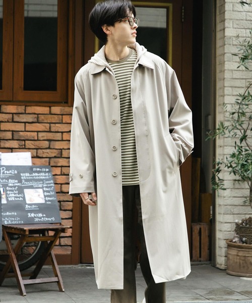 SENSE OF PLACE by URBAN RESEARCH ステンカラーコート LARGE ブラック