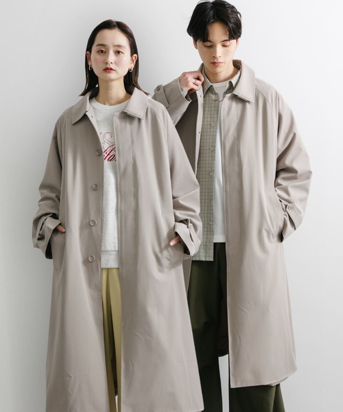 45R ステンカラーコート　ユニセックス J.PRESS YORK STREET ステンカラーコート コート 「UNISEX」ナイロン