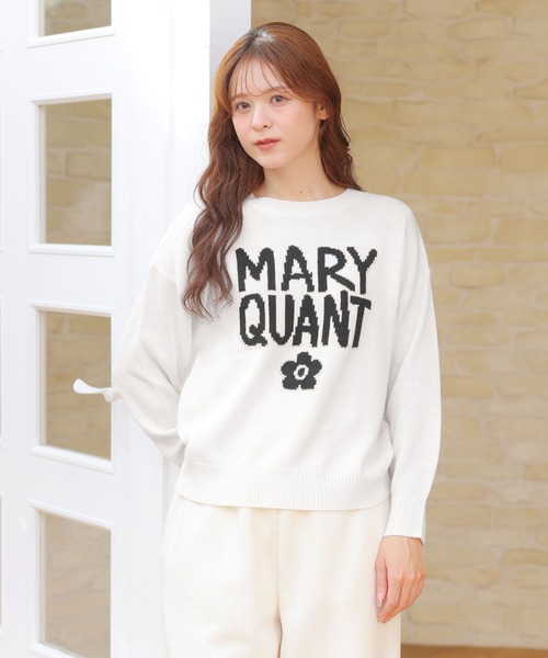 マリークワント　新作店頭完売カラー　定価以下ロゴニットプルオーバー　匿名配送 MARY QUANT（マリークヮント） ニット セーター マリークワント