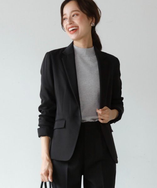 「M.deux」 テーラードジャケット MEDIUM ベージュ レディース_画像3