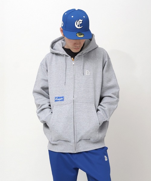 EXAMPLE（エグザンプル） パーカー EXAMPLE EX LOGO ZIP HOODIE メンズ