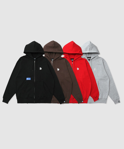 EXAMPLE（エグザンプル） パーカー EXAMPLE EX LOGO ZIP HOODIE メンズ