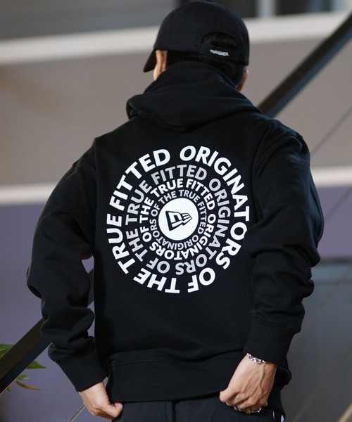 「NEW ERA」 プルオーバーパーカー M ブラック メンズ_画像5