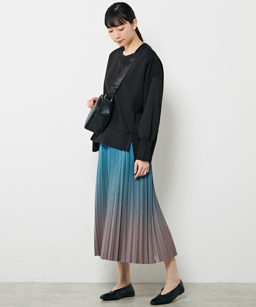 「MELROSE claire」 プリーツスカート FREE ブルー レディース_画像5