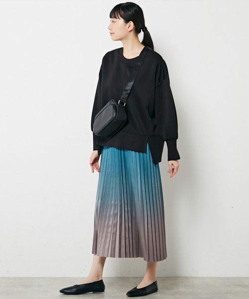 「MELROSE claire」 プリーツスカート FREE ブルー レディース_画像9