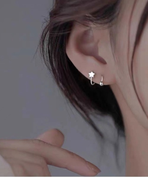 Port（ポート） ピアス 「 」 カーブ デザイン ピアス レディース