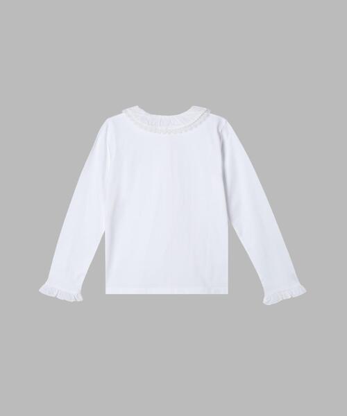 ブラウス シャツ キッズ コットン フリル レース ブラウス ”Volant Dentelle” キッズ 子供服の画像