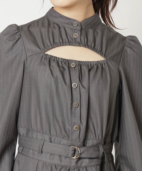 「REDYAZEL」 長袖ワンピース FREE グレー レディース_画像4