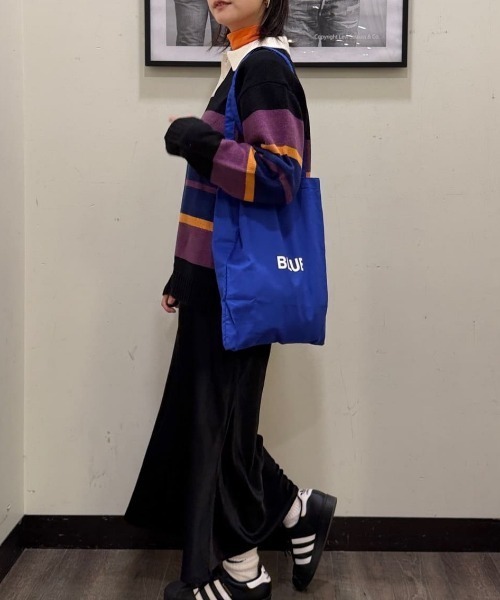 BACK NUMBER セーター ニット 「BACK NUMBER」マルチボーダーポロ襟