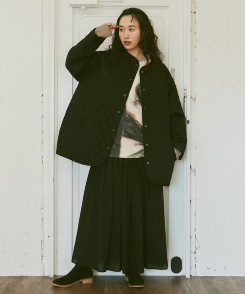 「Libra Cue」 ノーカラージャケット FREE アイボリー レディース_画像3