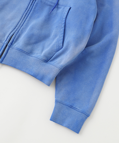 WOKE EDGE（ウォークエッジ） パーカー Faded Embroidery Zip Up