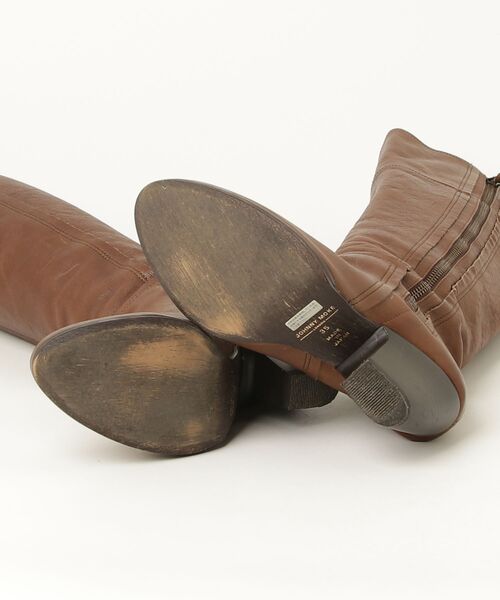 「JOHNNY MOKE」 ロングブーツ 35 ブラウン レディース_画像3