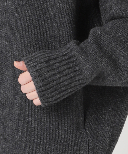 AP STUDIO ニット セーター ウールカシミヤクルーネックチュニック