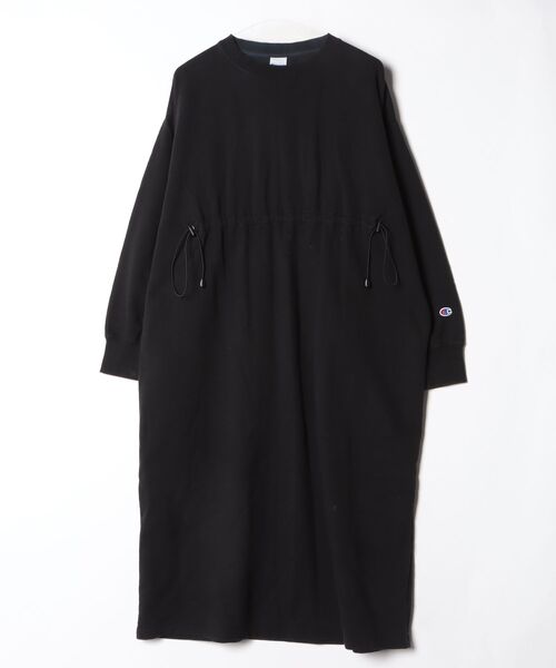 Champion（チャンピオン） 長袖ワンピース FREE ブラック レディース