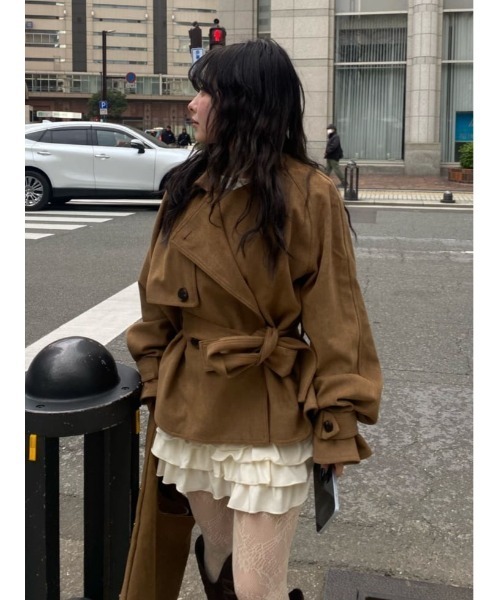 SLY（スライ） tシャツ MICHIXSLY HEM FRILL L/S TOPS ミチスライヘム