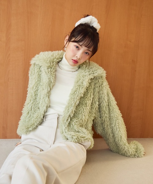 krahe（クレーエ） ブルゾン アウター チベットラムフェイクファー