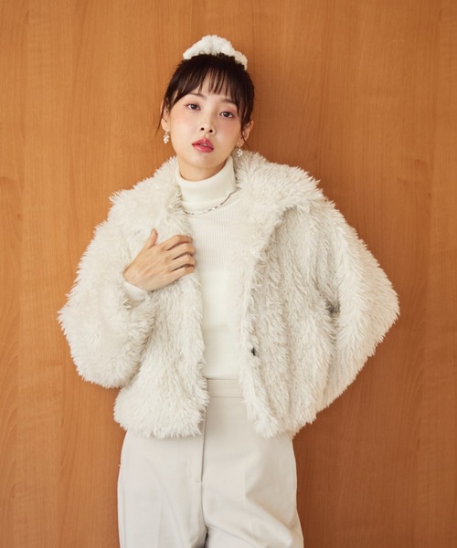 krahe（クレーエ） ブルゾン アウター チベットラムフェイクファー