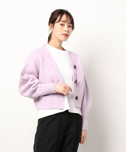 「SNIDEL」 ニットカーディガン ONE SIZE ベージュ レディース_画像3