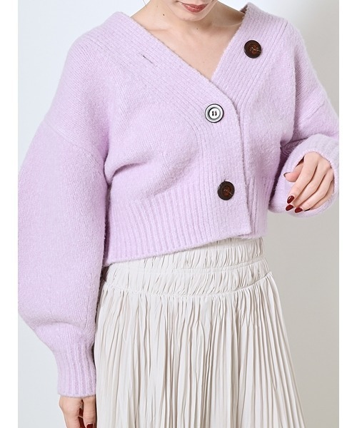 「SNIDEL」 ニットカーディガン ONE SIZE ベージュ レディース_画像4