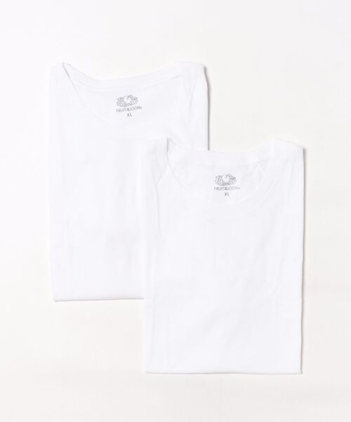 ロンハーマン フルーツオブザルームTシャツ2枚 L ホワイト•ネイビー 匿名配送 FRUIT OF THE LOOM（フルーツオブザルーム） tシャツ 「FRUIT OF THE