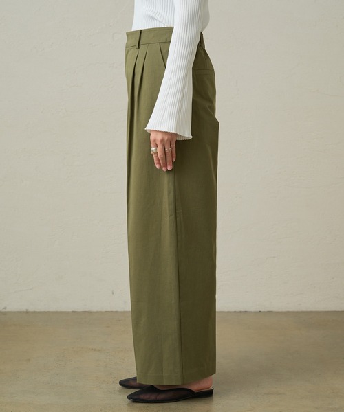 「LOUNGEDRESS」 チノパンツ MEDIUM カーキ レディースの画像3