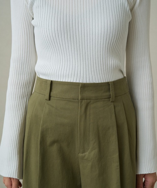 「LOUNGEDRESS」 チノパンツ MEDIUM カーキ レディースの画像6