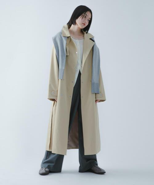 試着のみ美品！URBAN RESEARCH 撥水/UV 春トレンチコート　黒 撥水トレンチコート（トレンチコート）｜URBAN RESEARCH DOORS