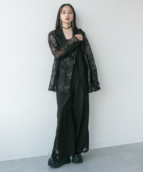 「HARE」 テーラードジャケット FREE ホワイト レディース_画像7