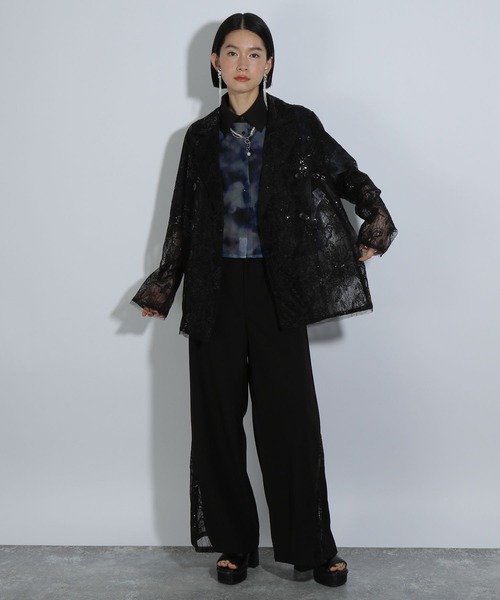 「HARE」 テーラードジャケット FREE ホワイト レディース_画像9