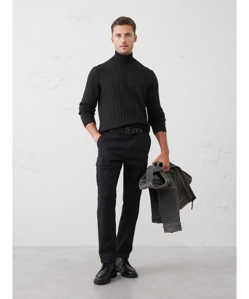 「BANANA REPUBLIC FACTORY STORE」 長袖ニット L ブラック メンズ_画像4