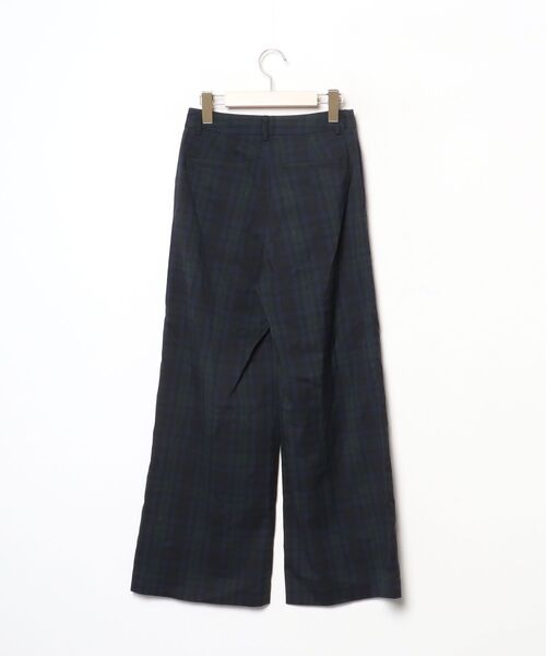 Beams レディース ネイビー パンツ　新品 BEAMS LIGHTS（ビームス ライツ） チェック柄パンツ 36 ネイビー