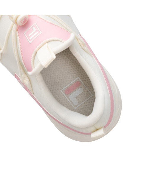 「FILA」 ローカットスニーカー 26.0cm ホワイト×ピンク レディース_画像3