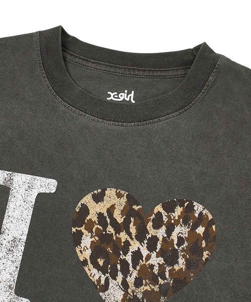 ワンピース FADED I LOVE X-GIRL S/S BIG TEE DRESSの画像