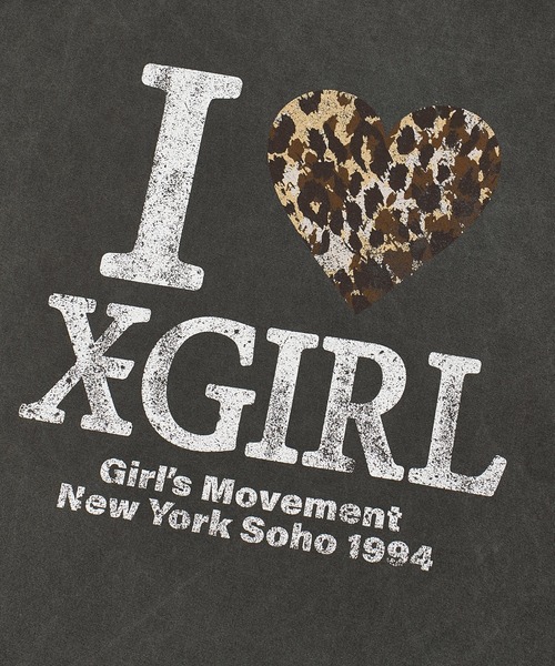 ワンピース FADED I LOVE X-GIRL S/S BIG TEE DRESSの画像