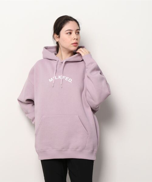 「MILKFED.」 プルオーバーパーカー ONE SIZE ライトパープル レディース_画像5