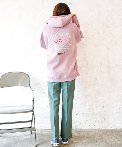 「MILKFED.」 プルオーバーパーカー ONE SIZE ライトパープル レディース_画像7