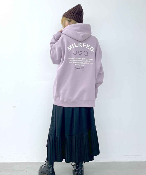 「MILKFED.」 プルオーバーパーカー ONE SIZE ライトパープル レディース_画像8