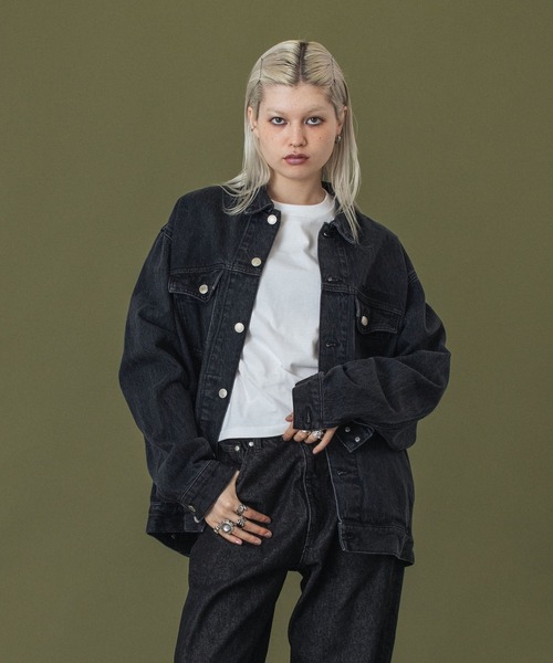 「XLARGE」 デニムジャケット S ブラック メンズの画像