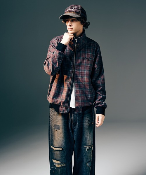 「glamb」 長袖シャツ M レッド メンズの画像