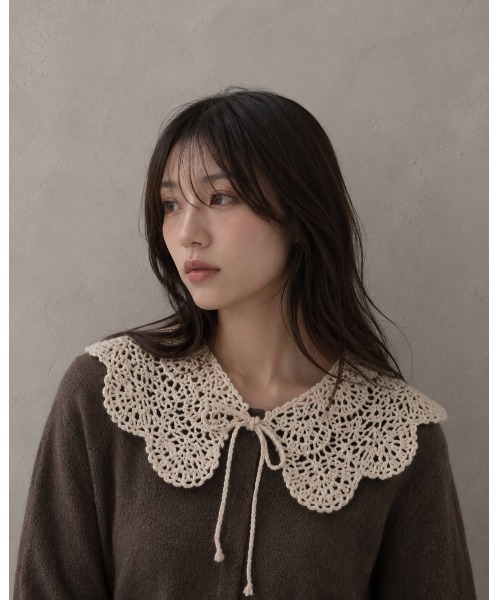 つけ襟 付け襟 「HIKA」かぎ針編みレースつけ衿 : ZOZOTOWN Yahoo!店