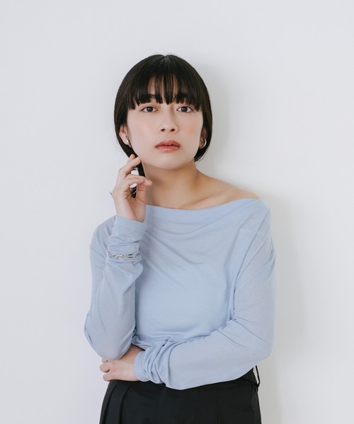 tシャツ ギャザードレーププルオーバー レディース | Sirin | 02