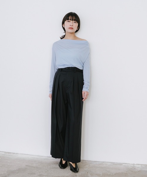 tシャツ ギャザードレーププルオーバー レディース | Sirin | 03