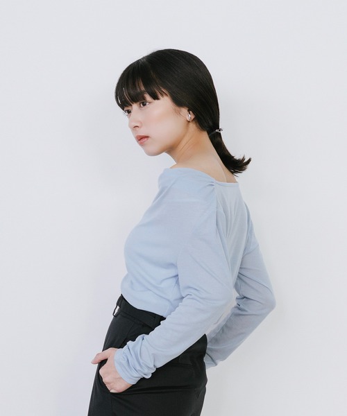 tシャツ ギャザードレーププルオーバー レディース | Sirin | 07