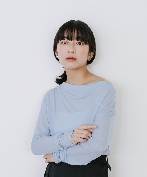 tシャツ ギャザードレーププルオーバー レディース | Sirin | 05