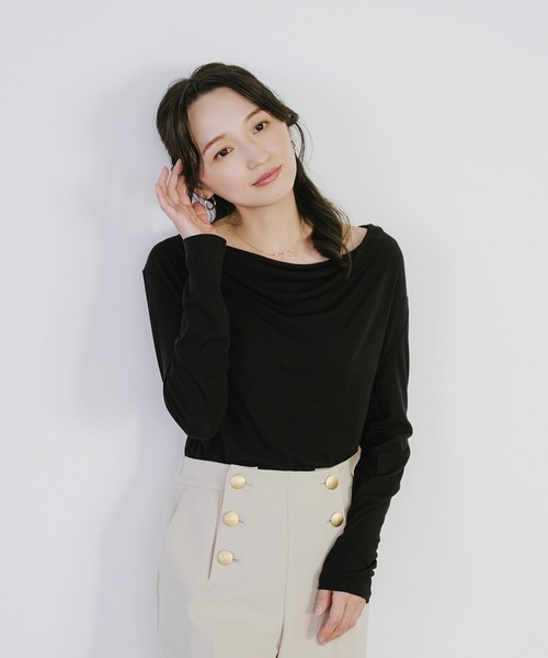 tシャツ ギャザードレーププルオーバー レディース | Sirin | 18