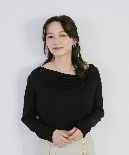 tシャツ ギャザードレーププルオーバー レディース | Sirin | 19
