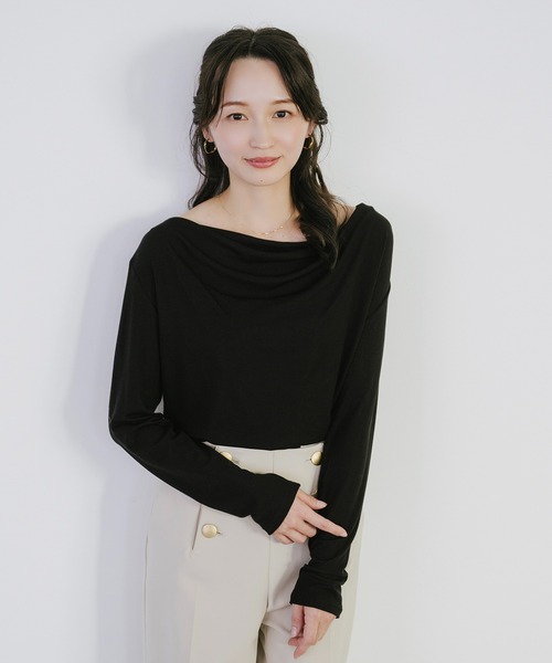 tシャツ ギャザードレーププルオーバー レディース | Sirin | 20