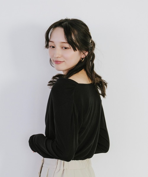 tシャツ ギャザードレーププルオーバー レディース | Sirin | 22