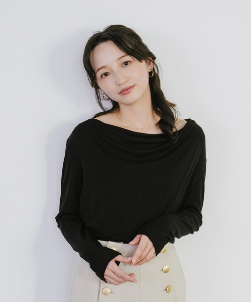 tシャツ ギャザードレーププルオーバー レディース | Sirin | 21