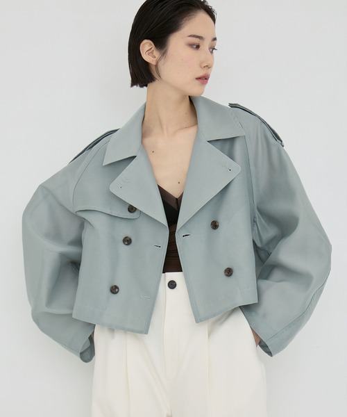 CLANE（クラネ） トレンチコート コート 「CLANE/クラネ」SHEER SHORT